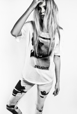 spring summer 2016 collection by LICK MY LEGS. Model: camille lemaitre. photo: matthieu lapierre 