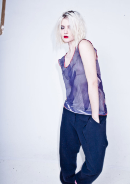 Photography. Fashion editorial. fishnet tank top 