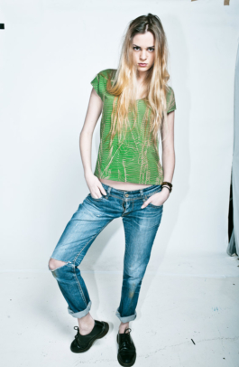 spring summer 2016 collection by LICK MY LEGS. all-over printed top. 