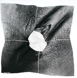 printed silk scarf by lick my legs. foulard 