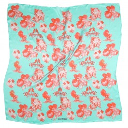 printed silk scarf by lick my legs. foulard 