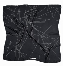 printed silk scarf by lick my legs. foulard 