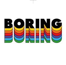 Art direction. Graphic design. Boring raimbow logo. 