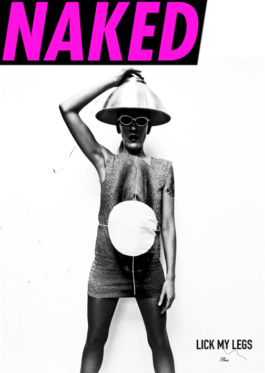 Art direction. Cover magazine. Black & white photo for Naked, Fashion fanzine. 