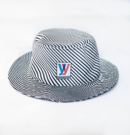 Art direction. Fashion design. bucket hat, Black lines 