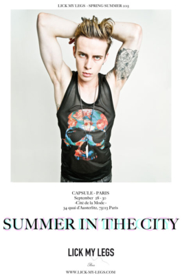 Art direction.Spring summer collection launching flyer. Capsule Paris 