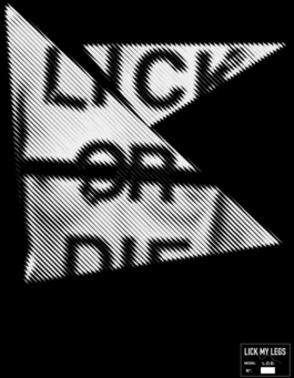 Art direction. Graphic screen printing for t-shirt. Lick or die 