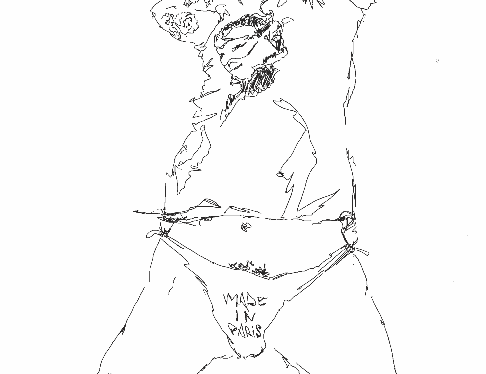 Art direction. Drawing for print project. Made in Paris 