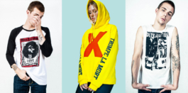 Art direction. Polystyren ss18 lookbook. Edito. Models wearing screen printed t-shirts 