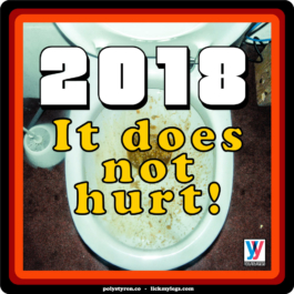 Polystyren new year flyer. 